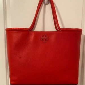 Tory Burch Taylor Tote- Poppy Orange